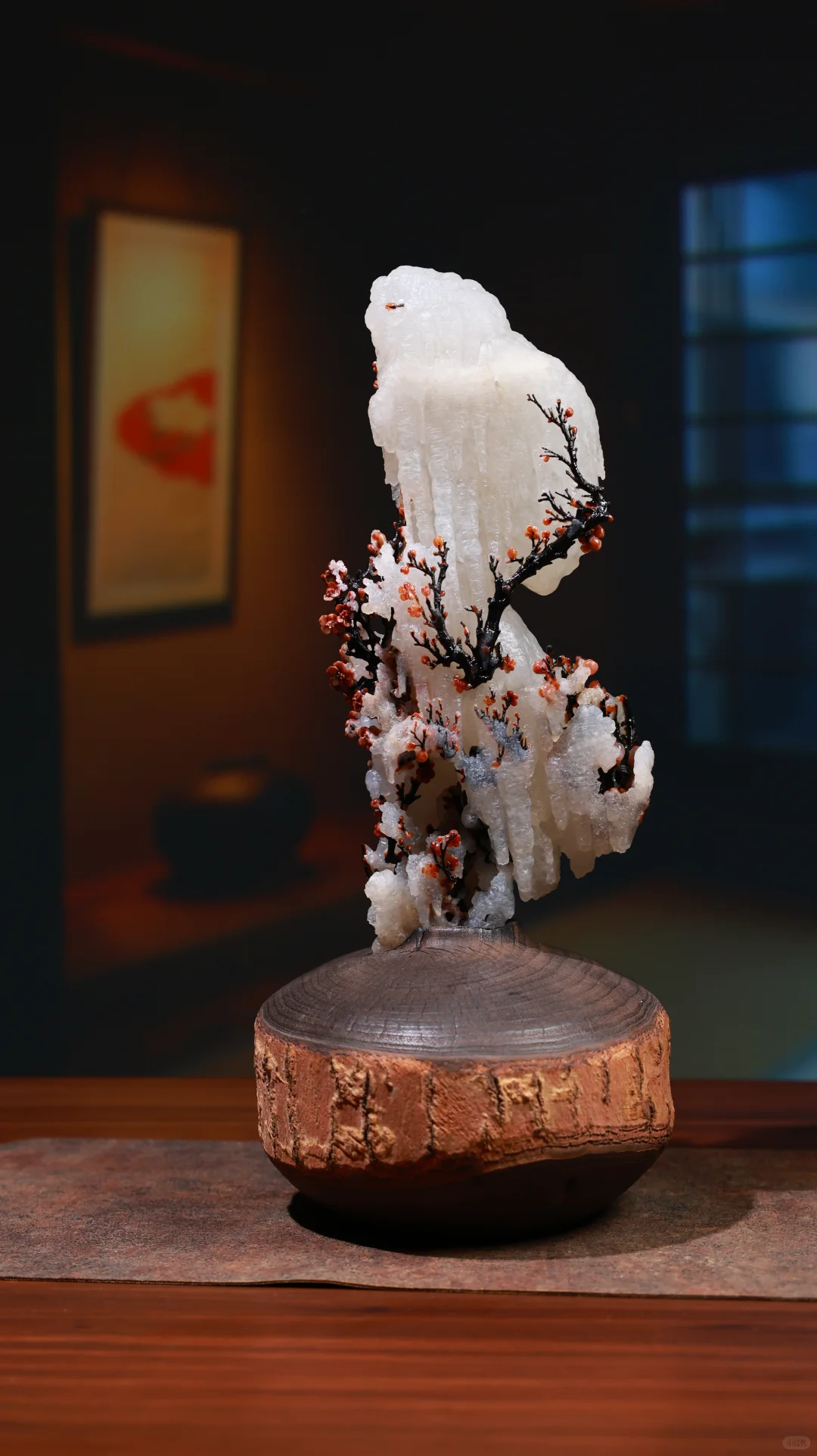 玛瑙雕刻艺术品（花季少女）