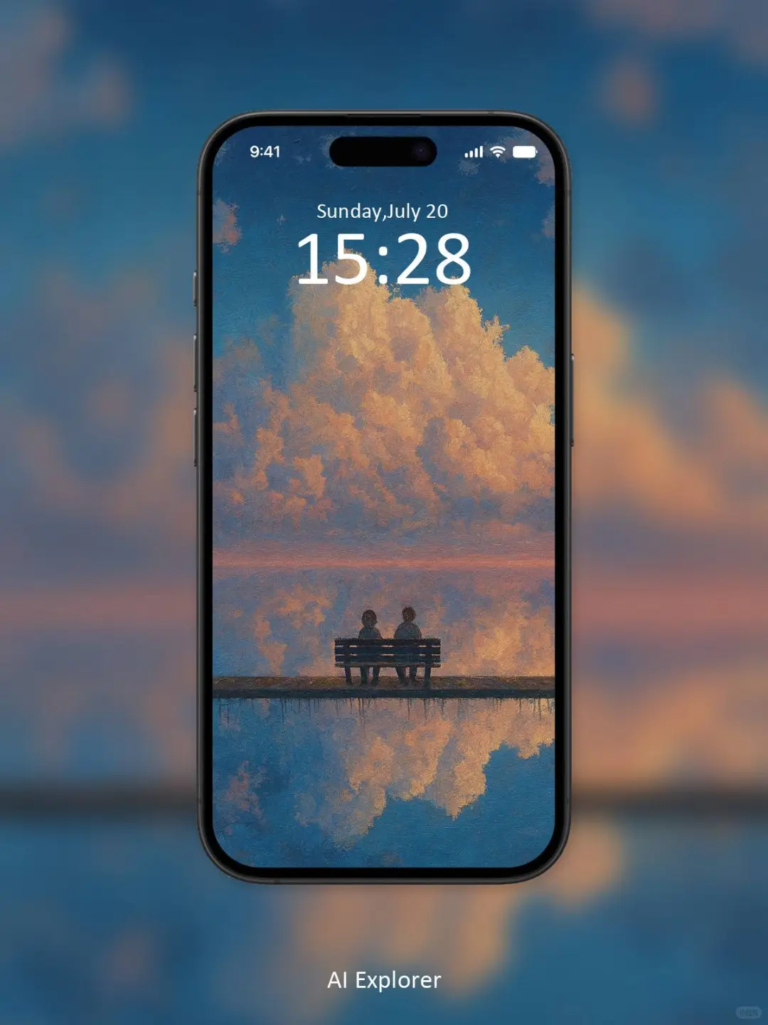 静静陪伴 油画 治愈系 全屏 干净壁纸 ｜A106
