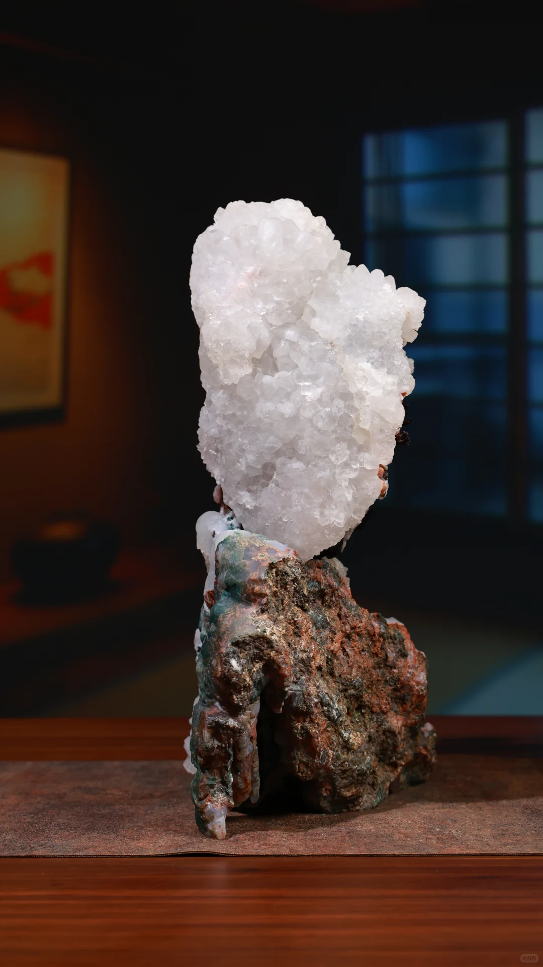 玛瑙雕刻艺术品梅花