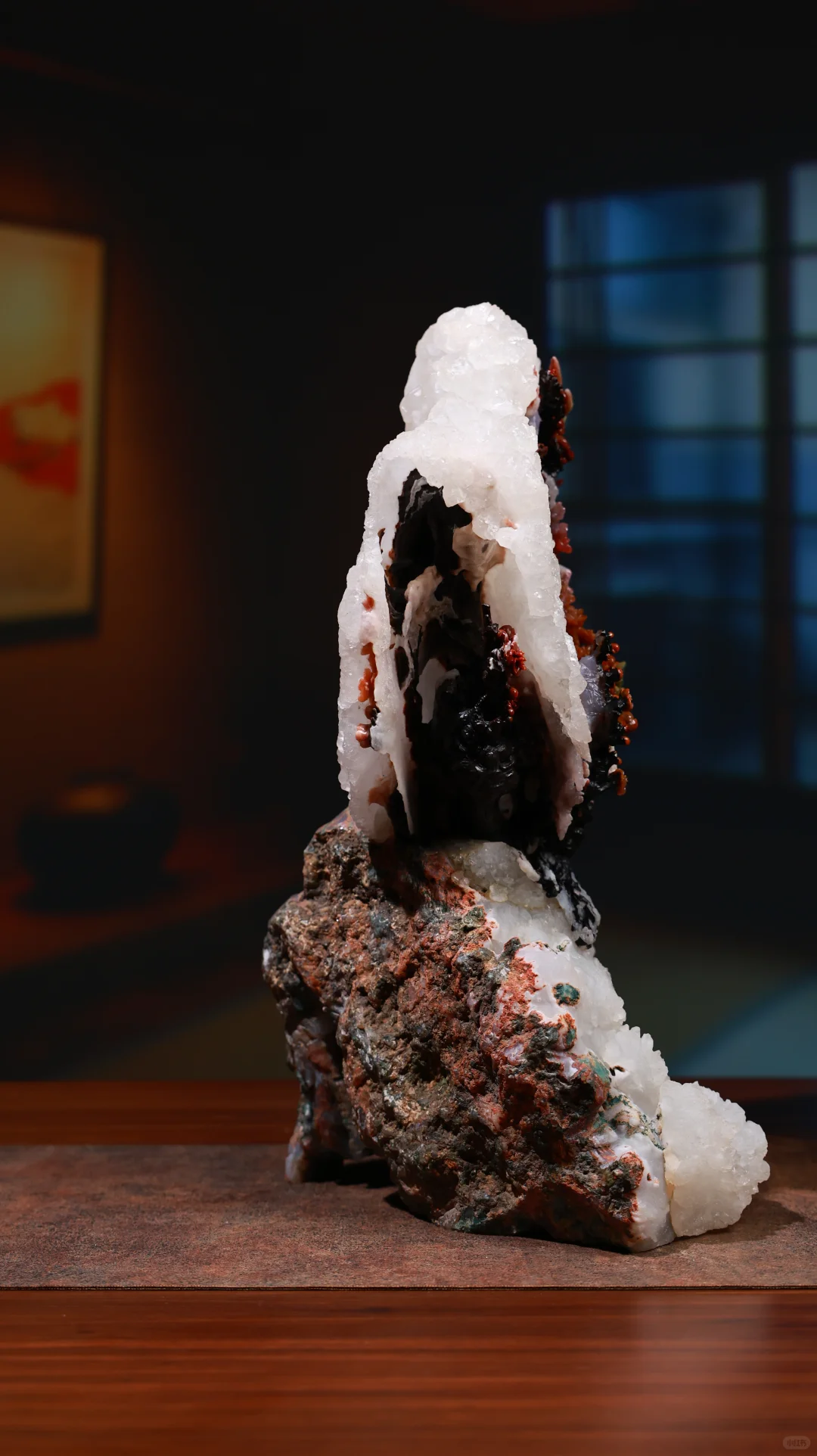 玛瑙雕刻艺术品梅花