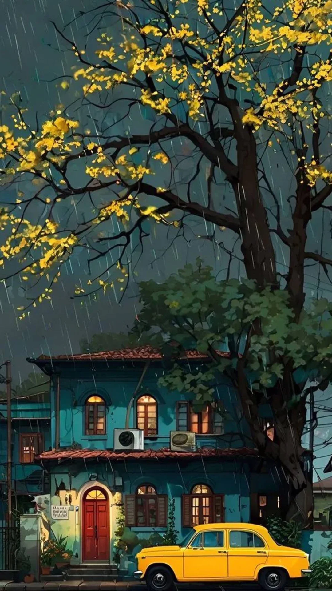 𝗦𝗵𝗮𝗿𝗲 | 大雨倾盆的旧时光，油画质感！