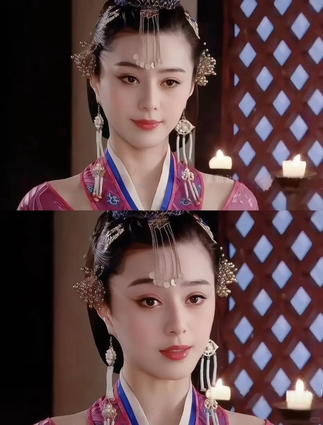 她的眼睛太美了