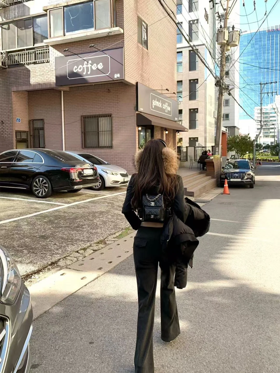 冬天这样穿，韩系辣妹本人！