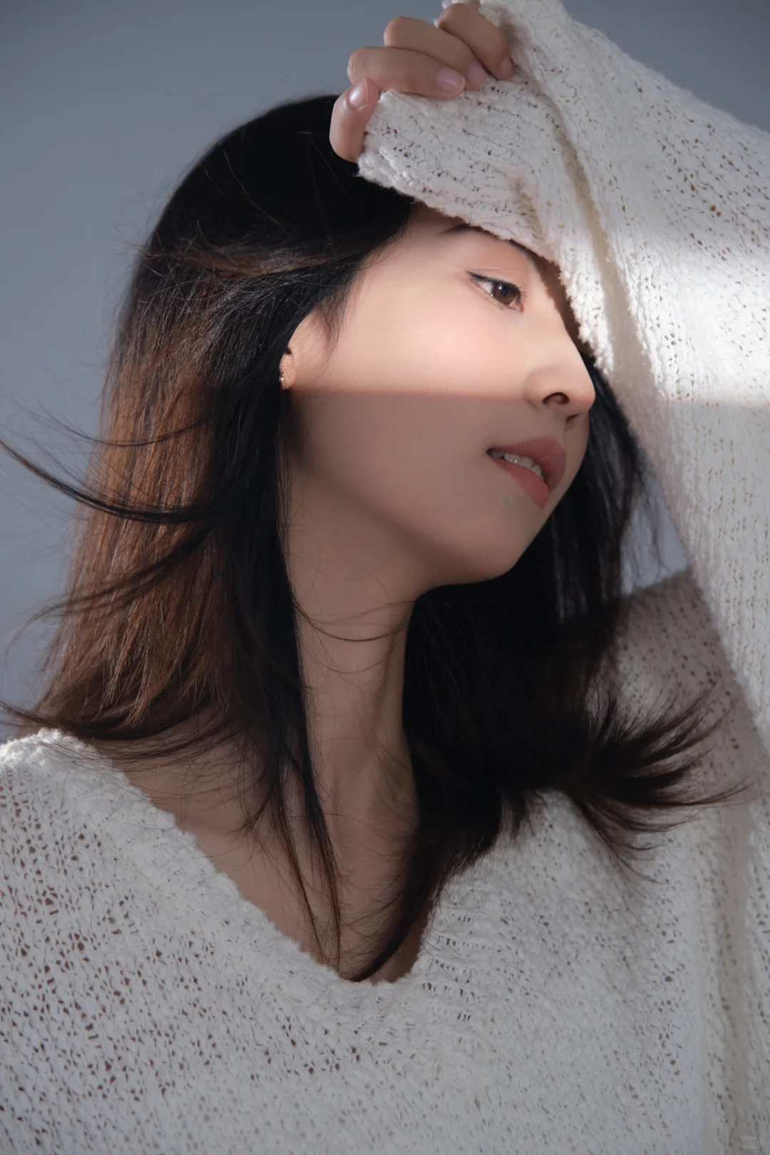 纯黑白质感肖像摄影