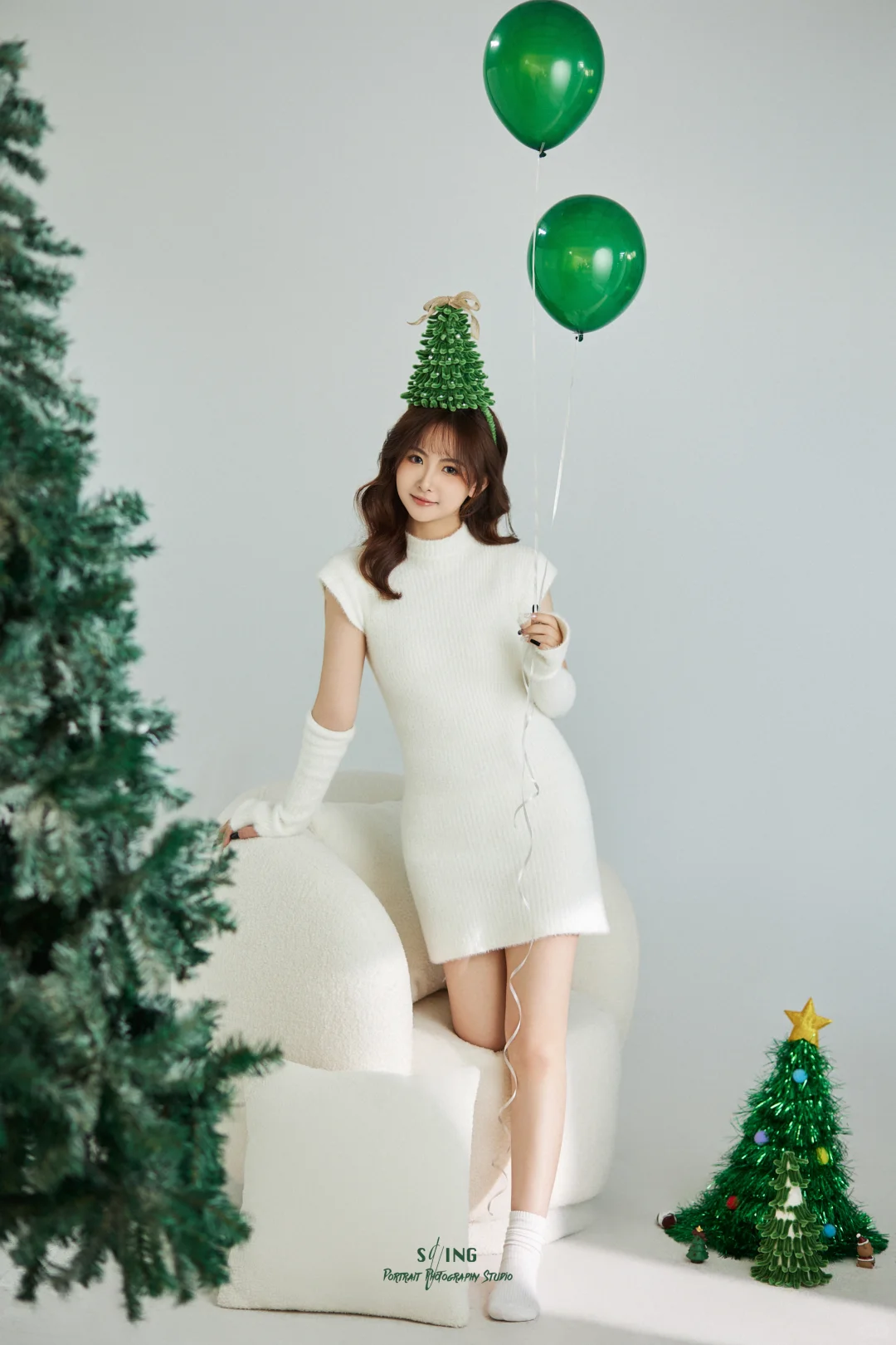 圣诞树长我脑袋上啦🎄这组纯欲圣诞赢麻了