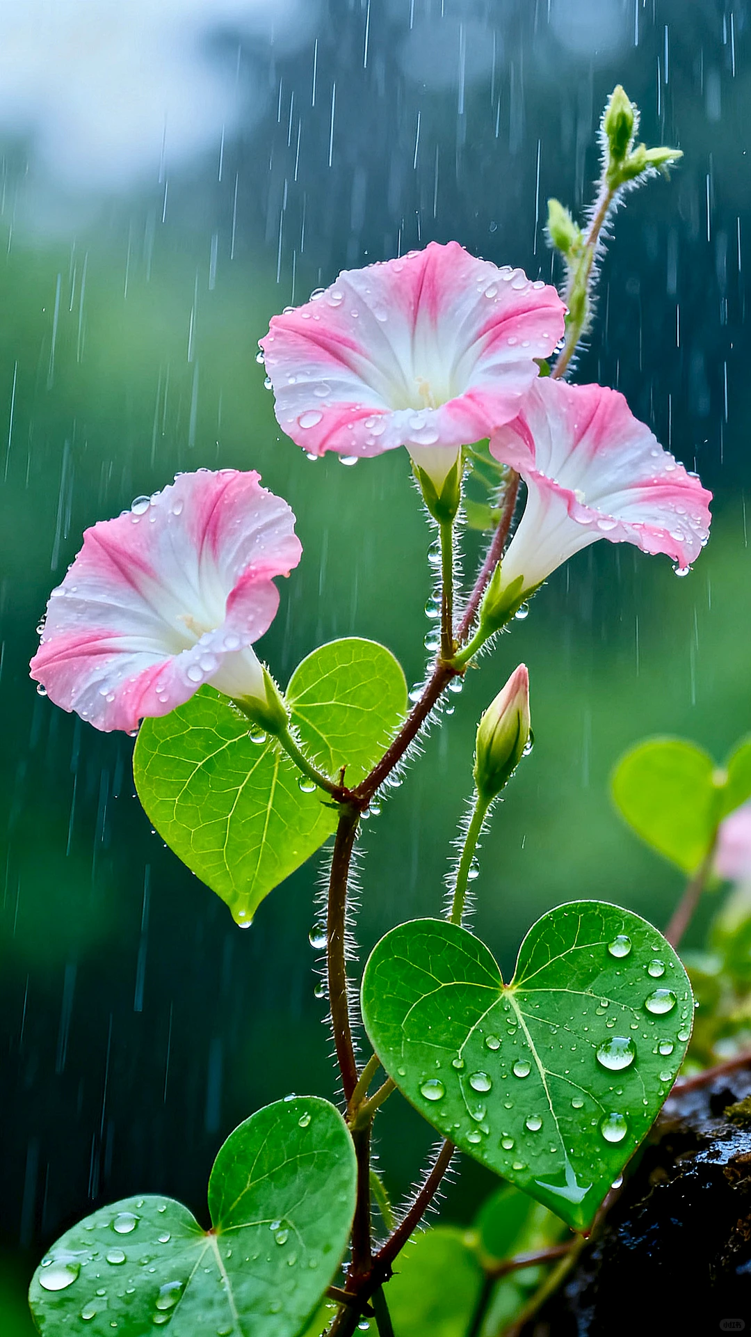 雨后的牵牛花 🌧️🌸
