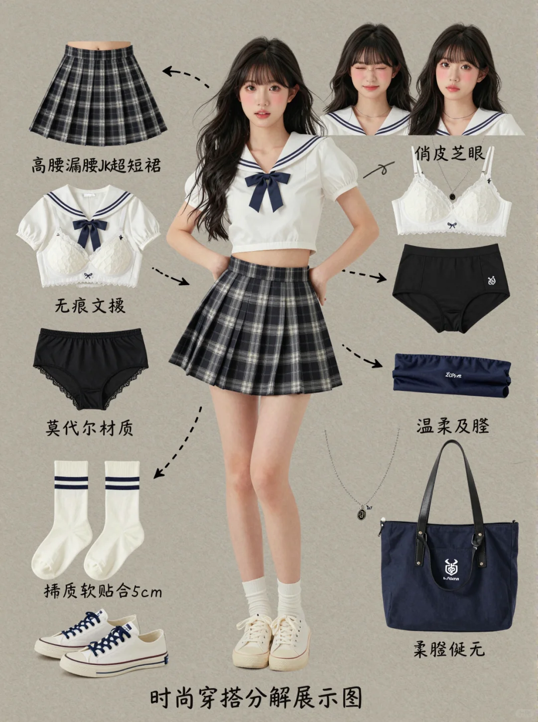 OOTD | 纯欲可爱风JK穿搭拆解