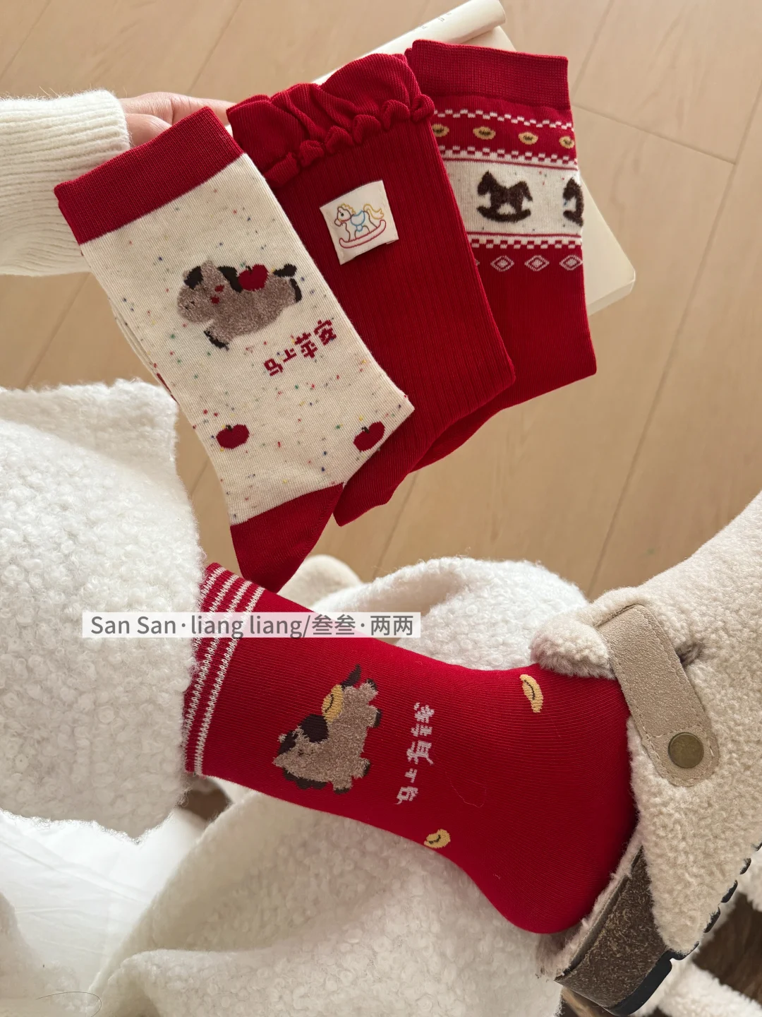 韩系袜子模特图～