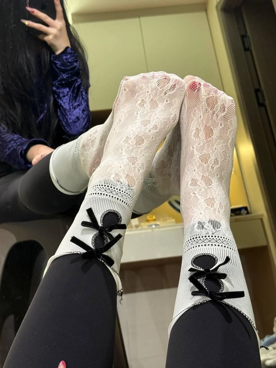 瑜伽裤和蕾丝🧦同时存在，爱了爱了