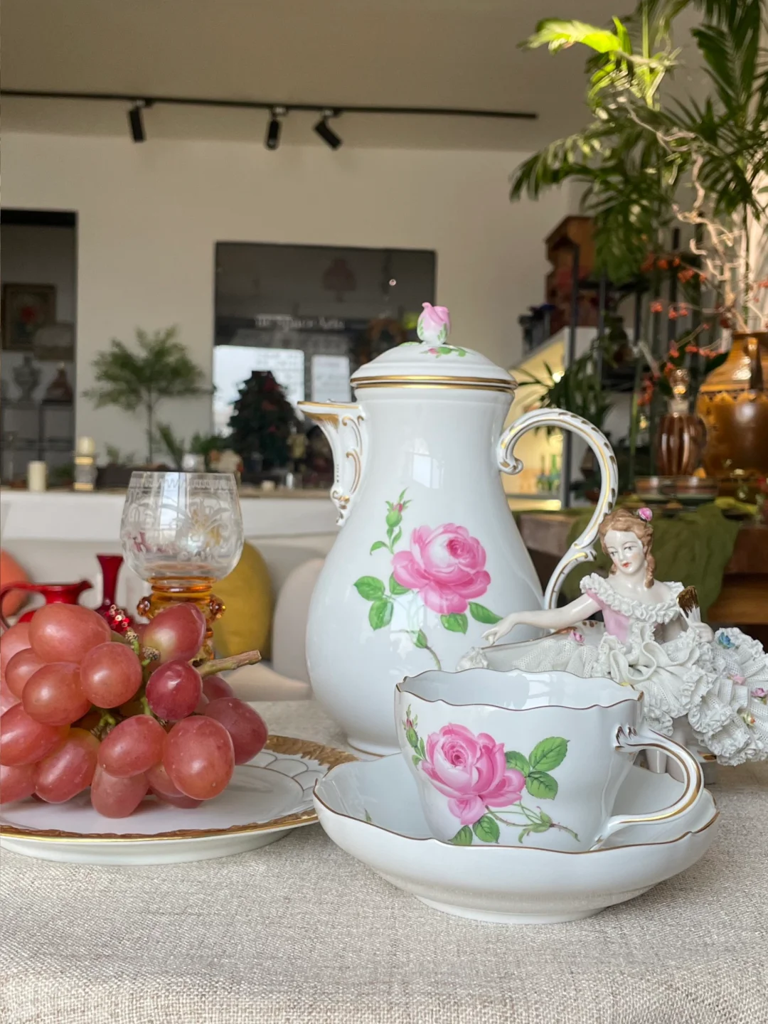 梅森粉玫瑰，把浪漫焊在瓷器上