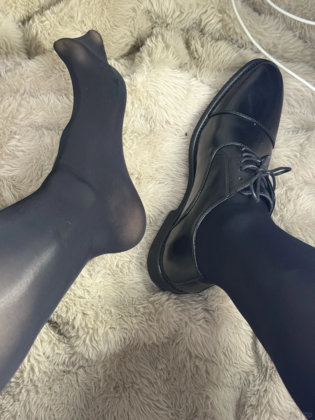 皮鞋丝袜好舒服