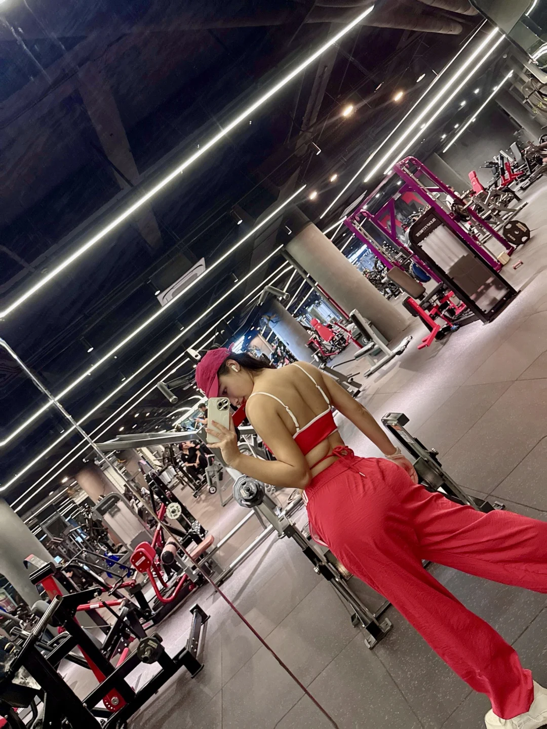165 115 健身穿搭｜红色系运动女孩🔴