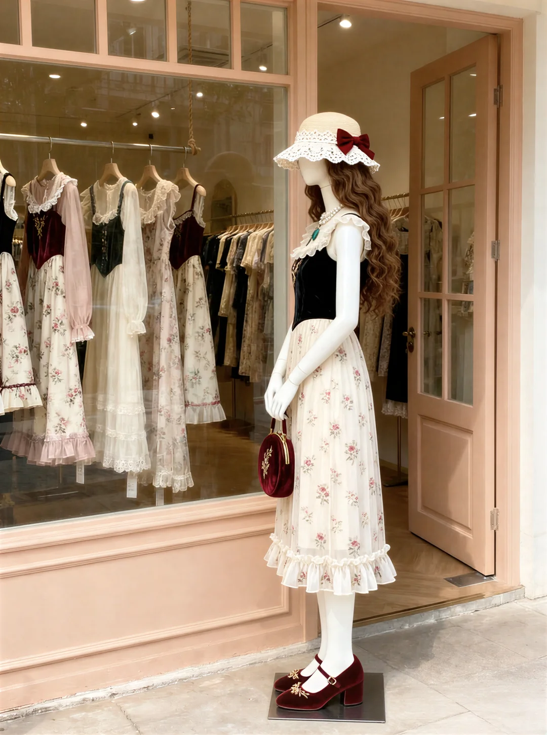 到底是谁在喜欢这种黑丝绒吊带裙呀？！🍤