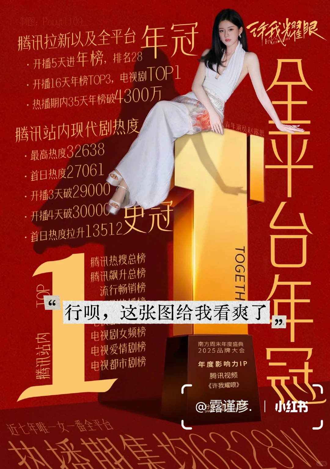 天哪，星光大赏居然有美少女露思！！！