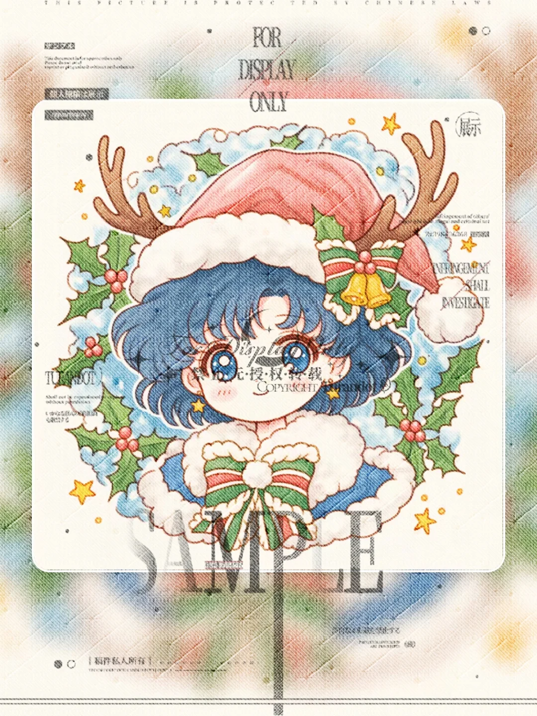 美少女战士圣诞鹿角头像✨