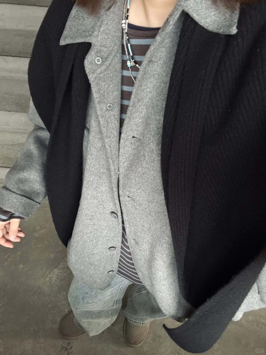 muji 海盐巧克力条纹T出女款了