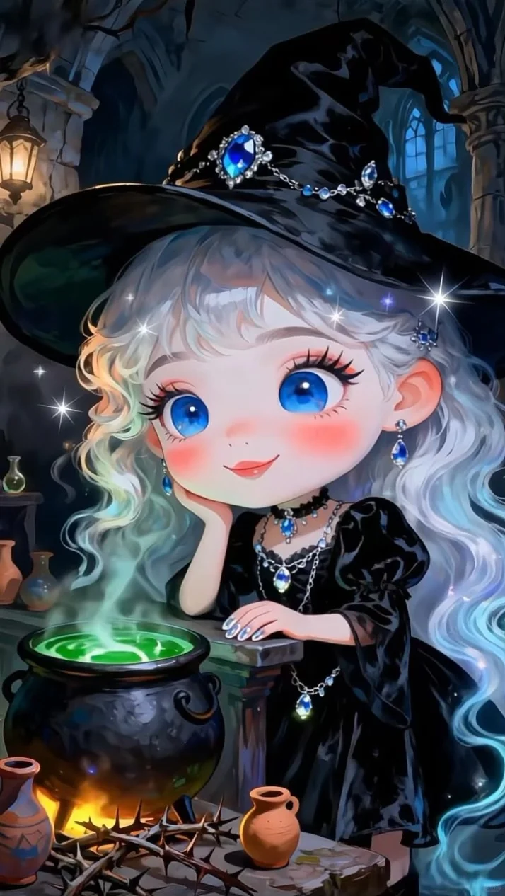 谁能拒绝软萌的小女巫魔法壁纸啊｜#34