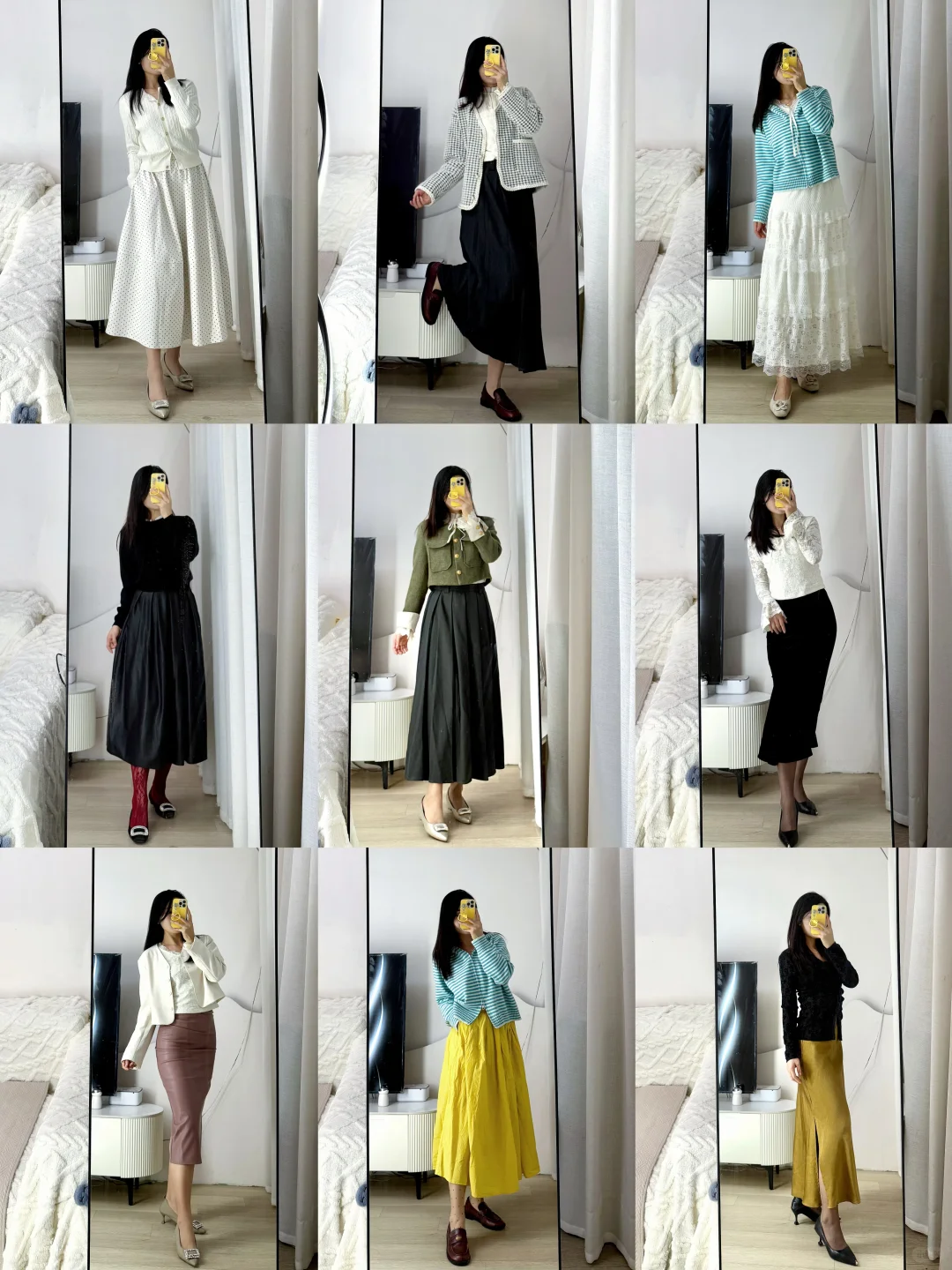 半身裙➕丝袜穿搭