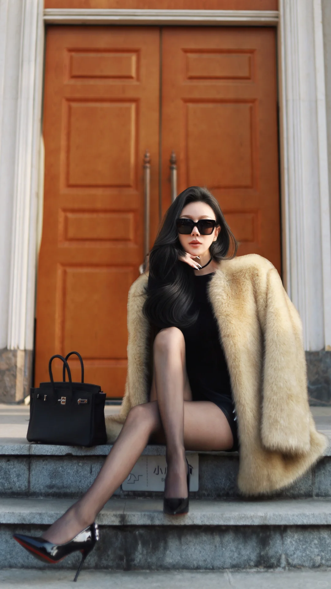 皮草➕丝袜➕高跟🟰出片📷