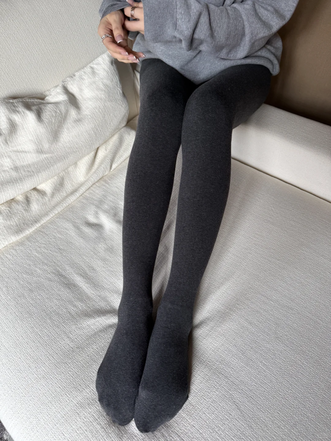 美腿分段压力袜必须安排个live直观感受！