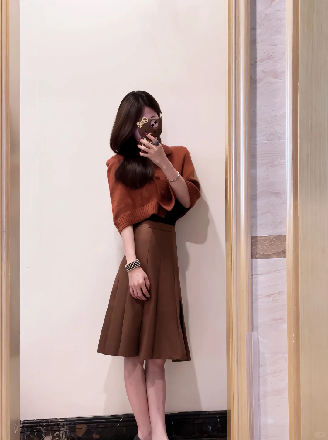 气质感法式穿搭～棕色系棕色系