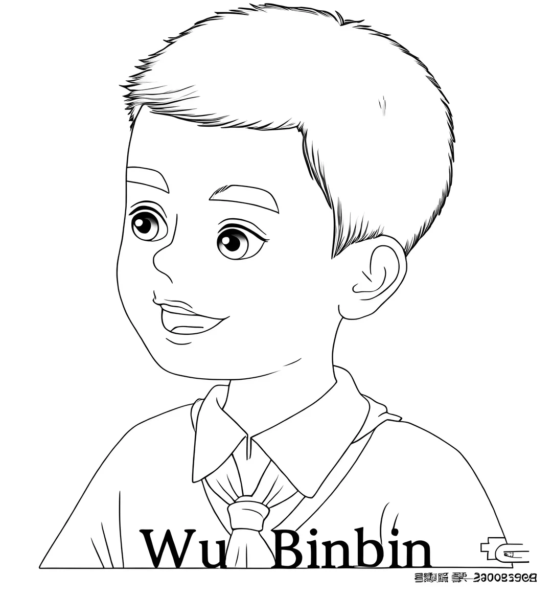 三年级上英语人物线稿 ，有需要的可以拿啦