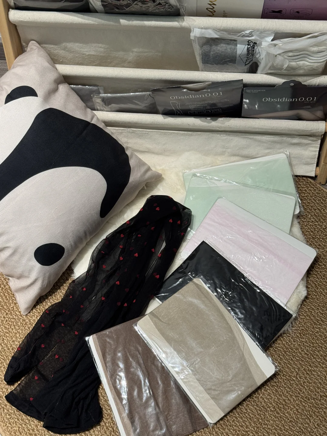 准备了十几条丝袜！等男朋友回家测评！！