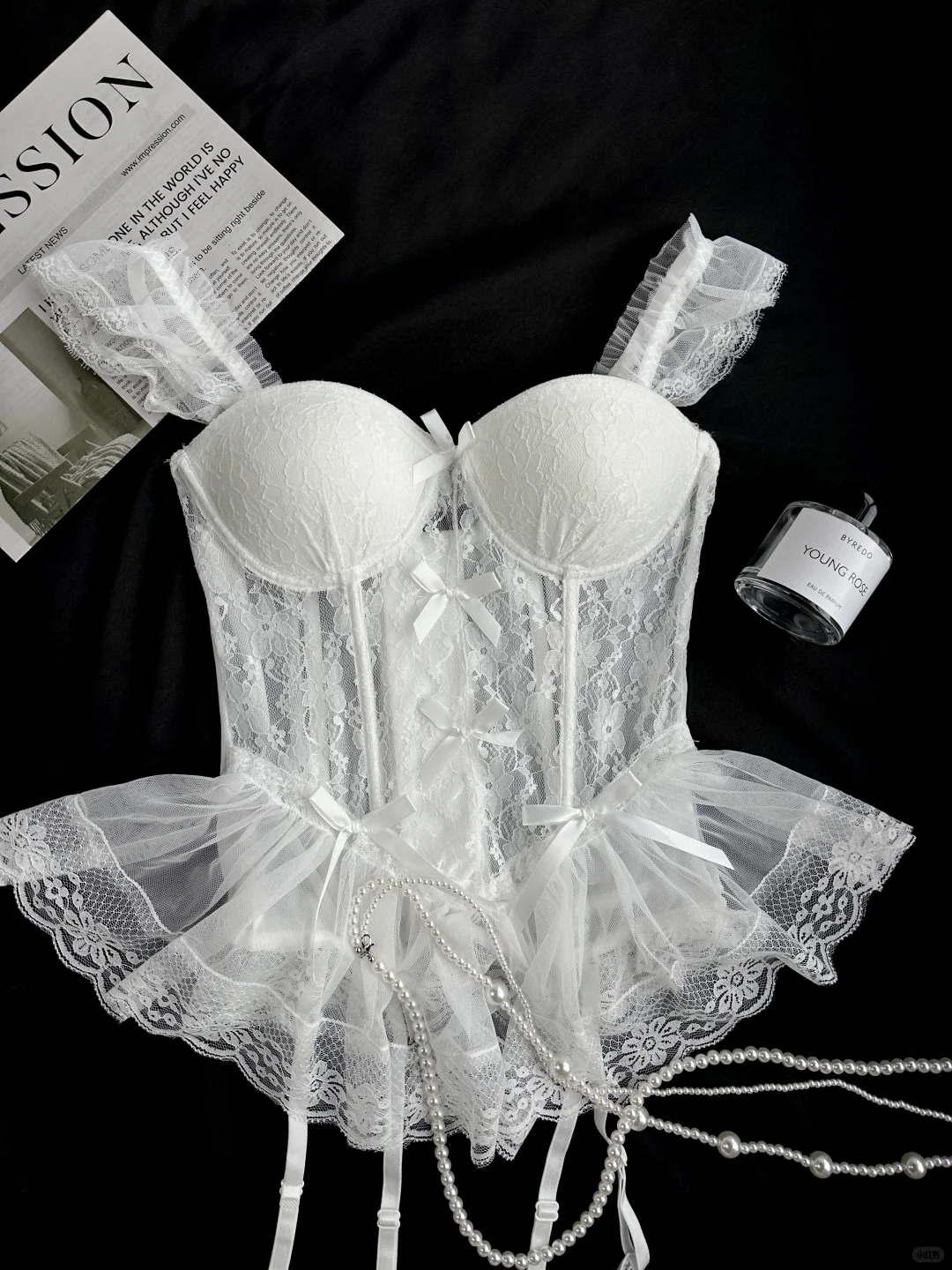 清纯少女小白花蕾丝鱼骨胸衣～迷晕crush！