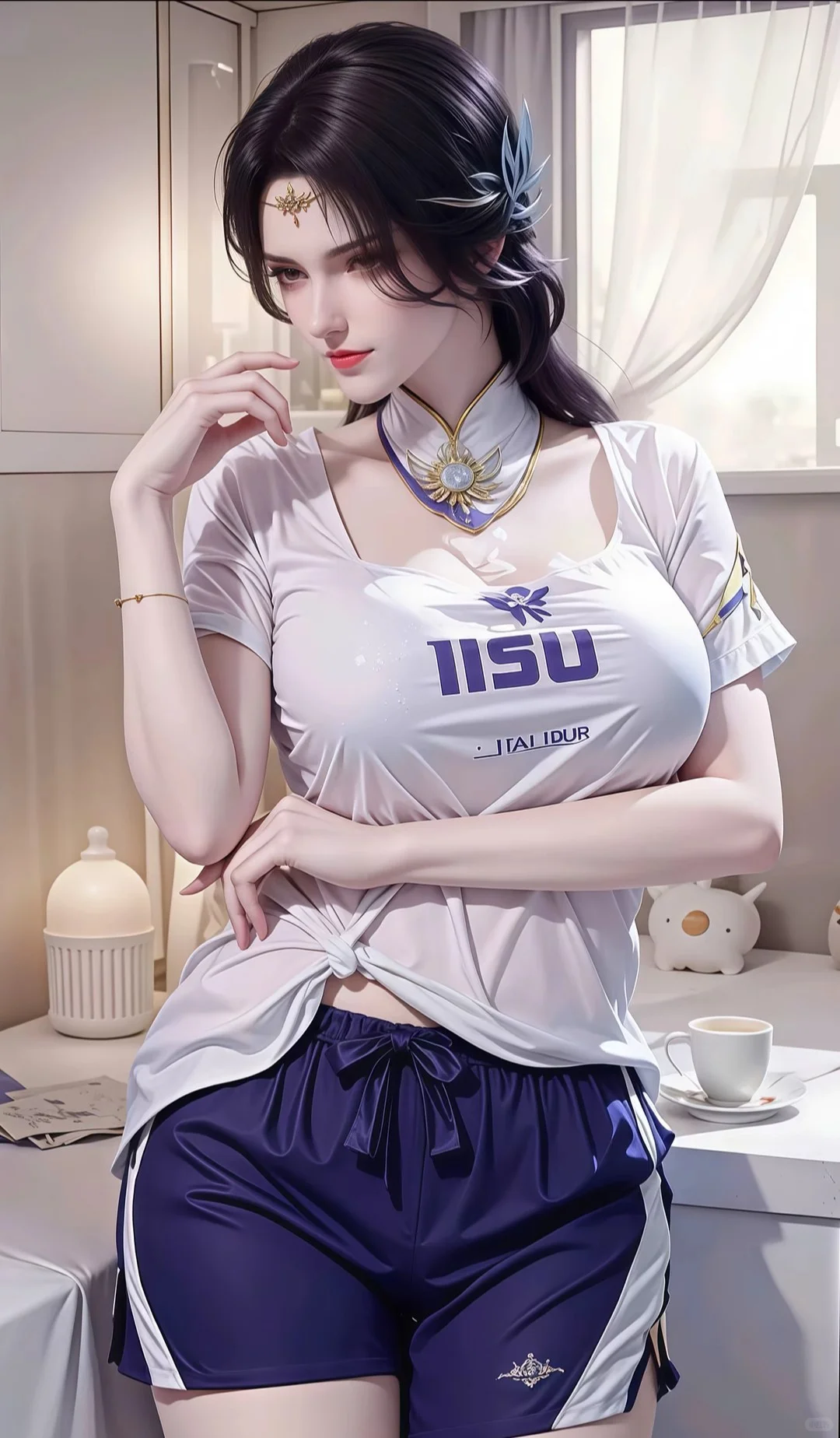 国漫女神云曦穿搭对比，好身材大长腿高颜值