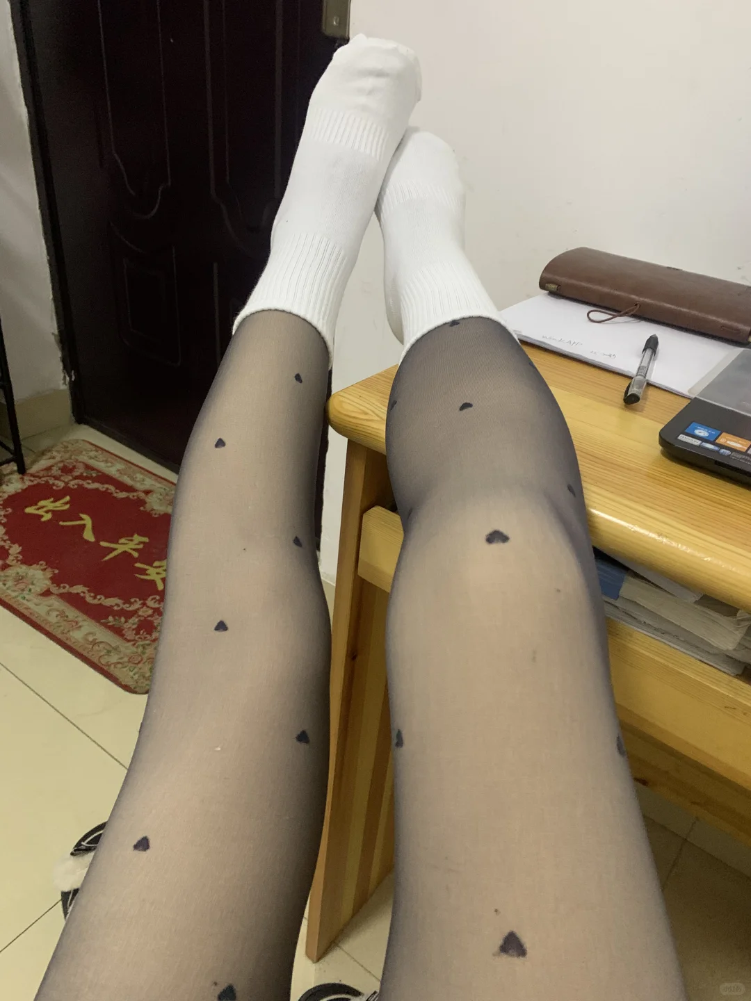 小白袜+黑透丝穿搭分享来了啊！！！