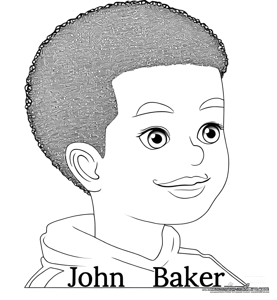 三年级上英语人物线稿 ，有需要的可以拿啦