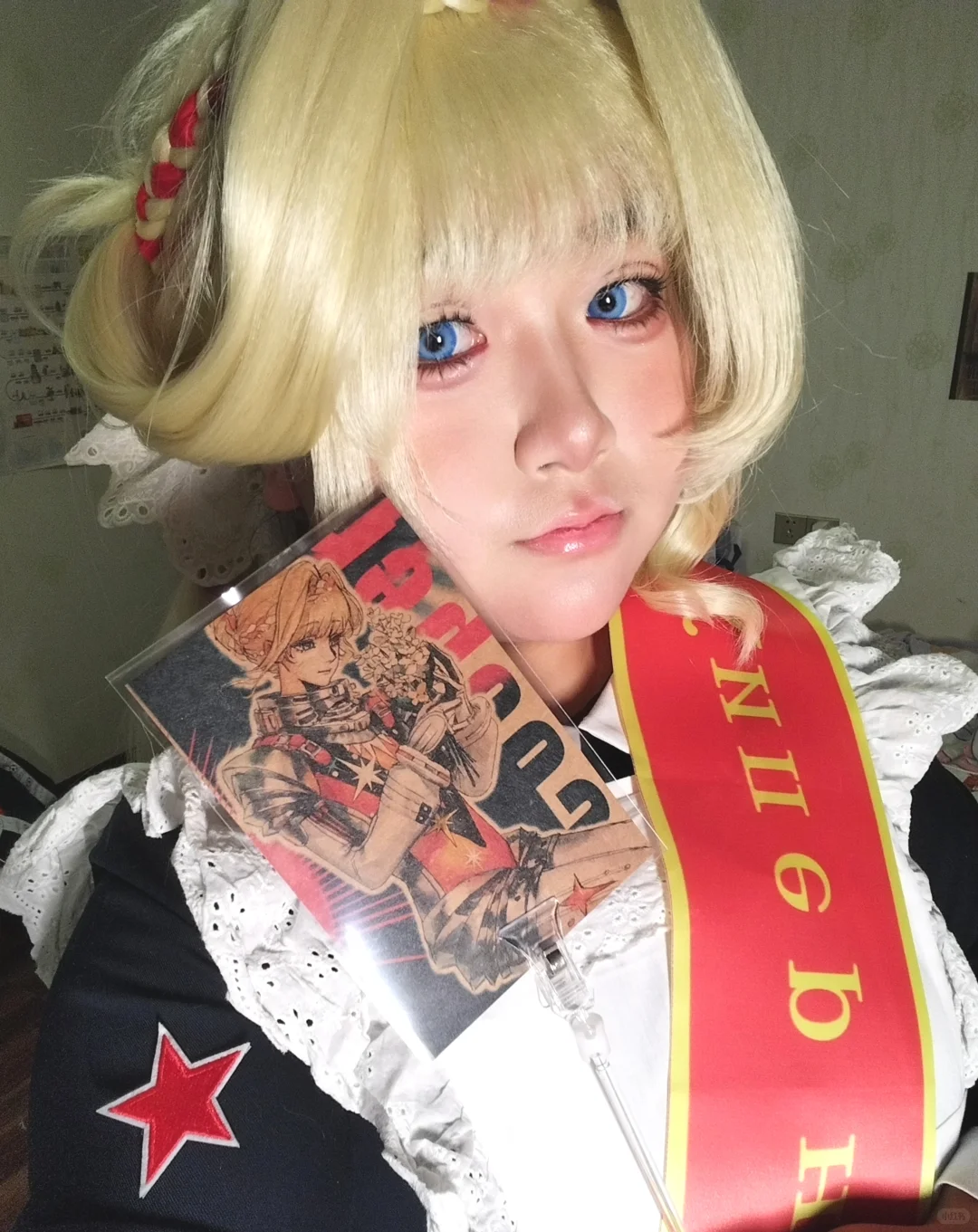 我晒女神的稿子就这样