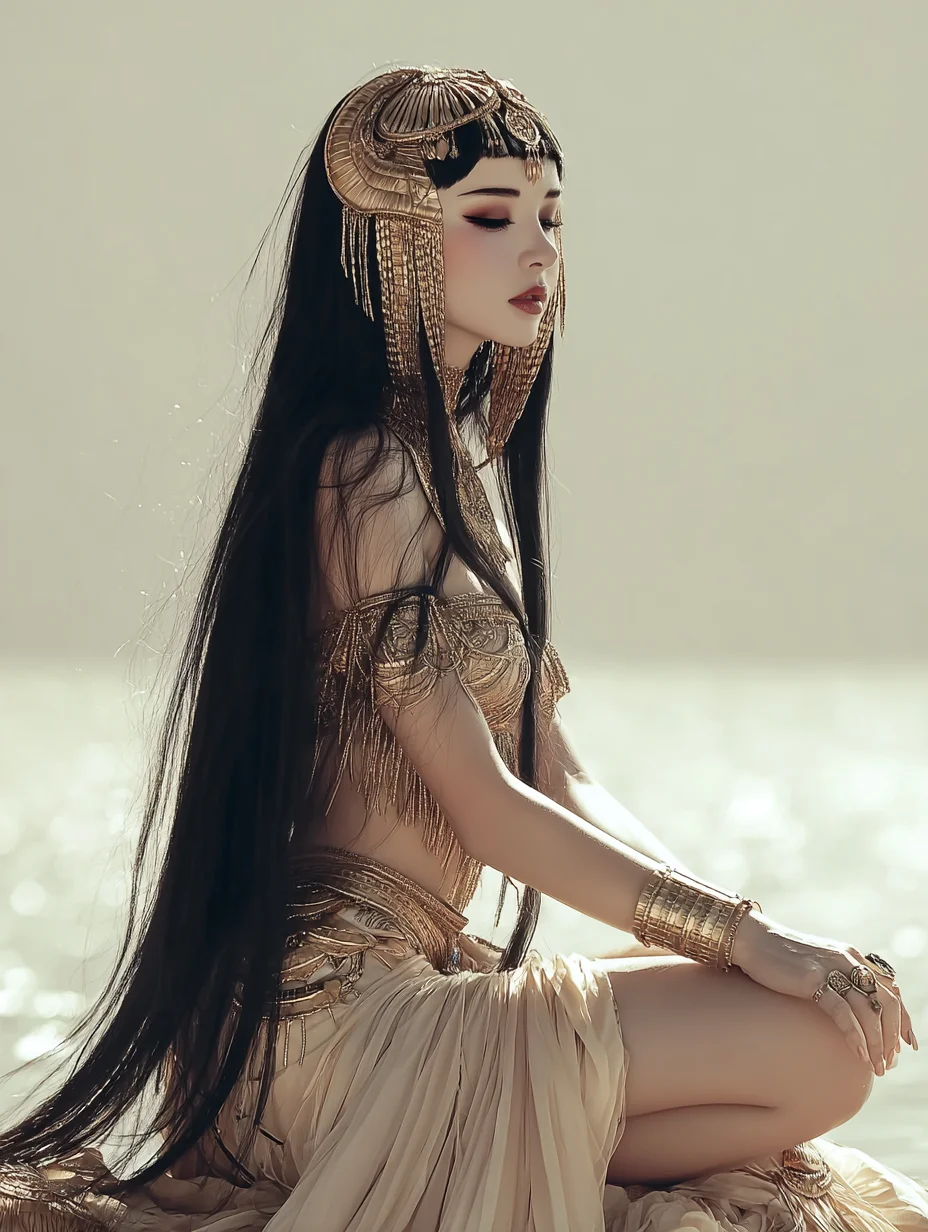 尼罗河畔的少女