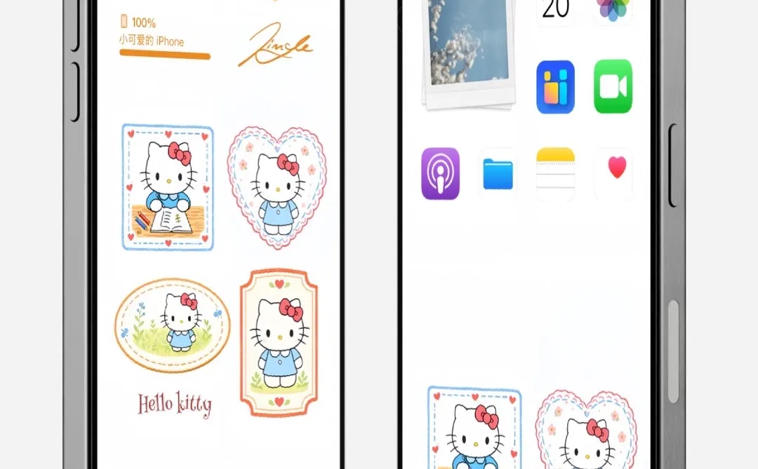 121 可爱治愈系Hello Kitty手机壁纸