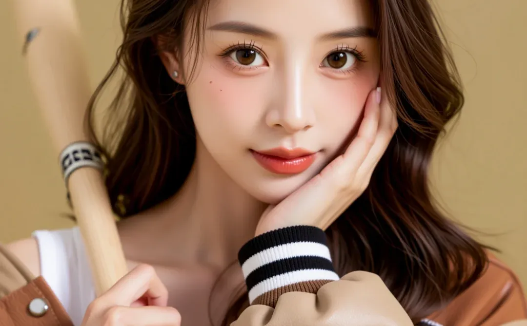 棒球少女写真的甜酷风拿捏了⚾