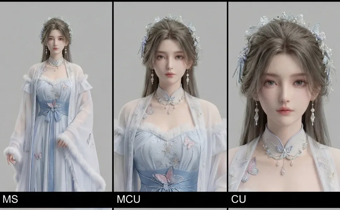 香蕉绘图提示词 01 一键生成 婉儿 9 视图