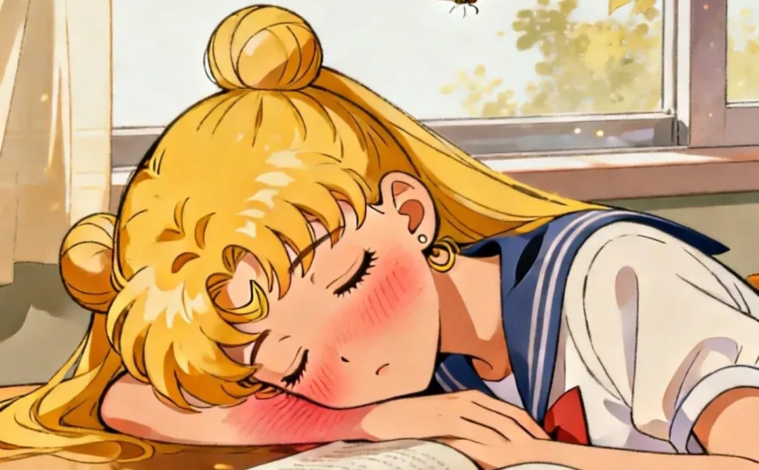 美少女战士睡着噜