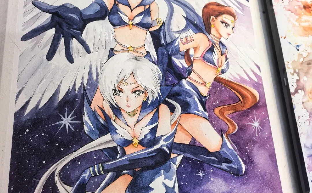 手绘｜美少女战士星光三剑客
