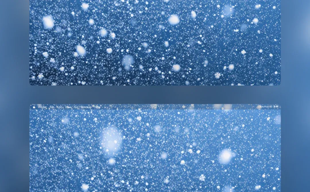 C2583 | 4k壁纸 | 蓝调飘雪