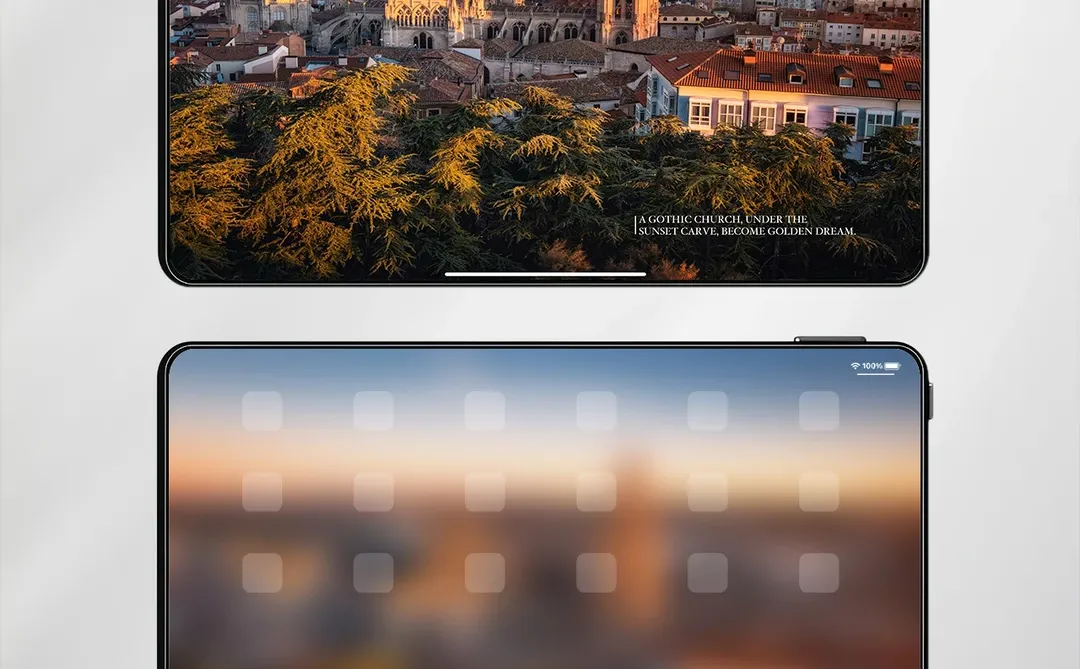 布尔戈斯.iPad壁纸 哥特尖顶映金辉