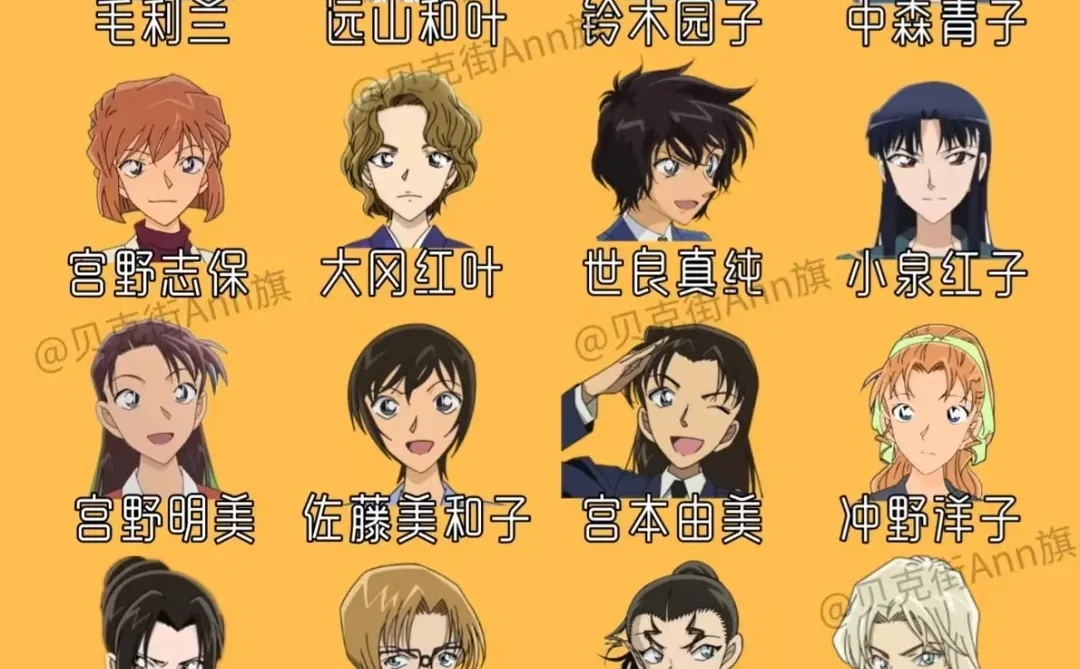 名侦探柯南女神投票