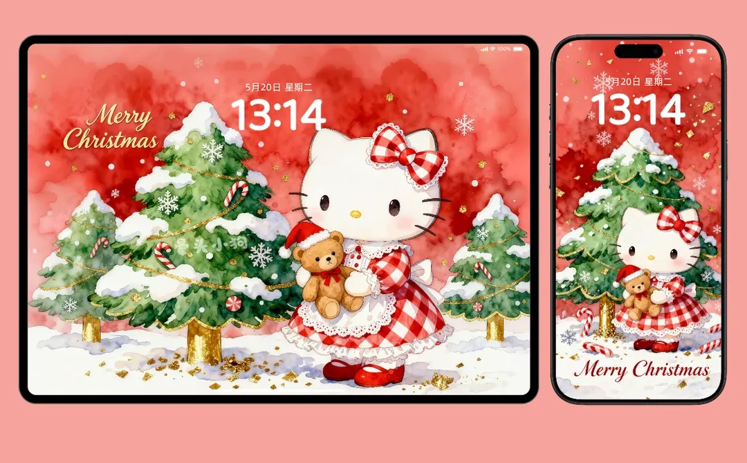478｜HelloKitty·圣诞童话🎄｜平板壁纸