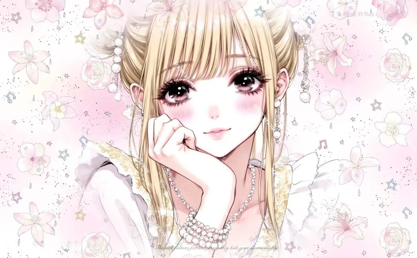 樱花少女iPad壁纸