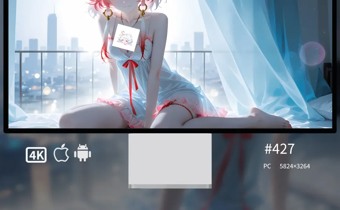 鸣潮壁纸•长离•霓光睡衣