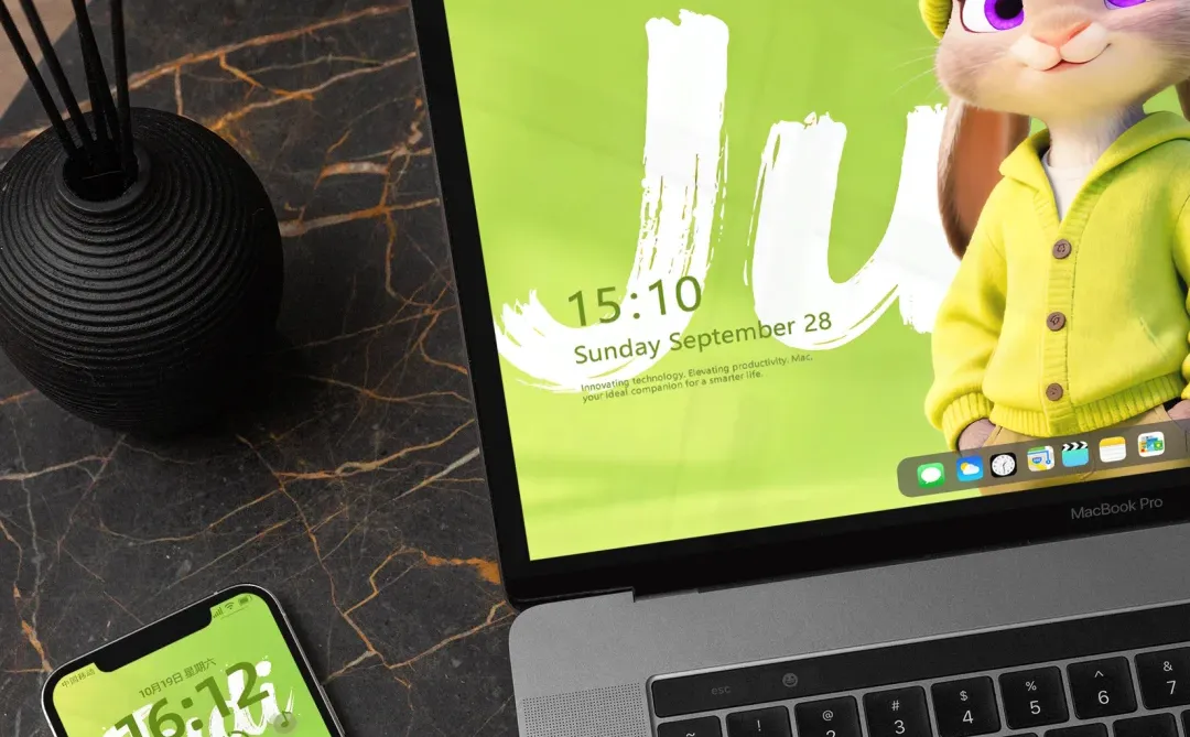 🥑牛油果朱迪丨清新牛油果色丨4K原创壁纸