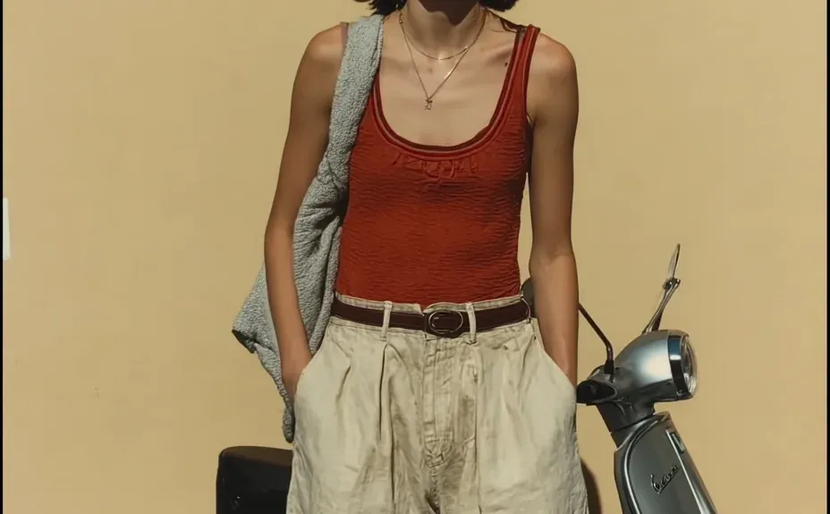 浓郁色彩系美式复古风街拍