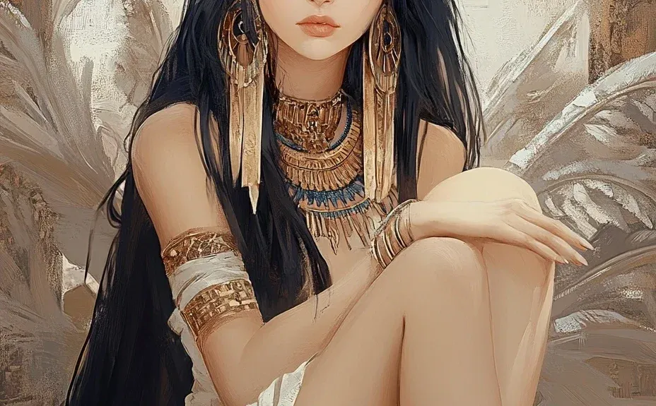 尼罗河畔的少女