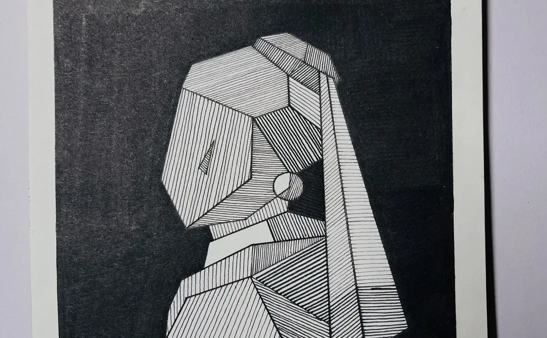 戴珍珠耳环的少女！👩🏻‍🦰控笔练习DAY ❽0🖊