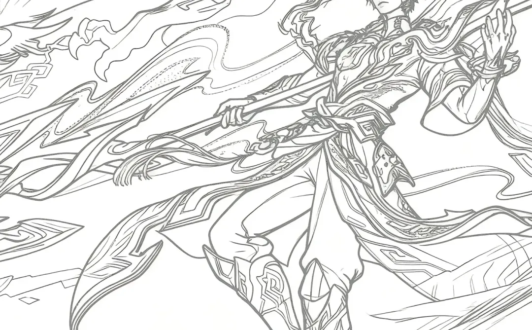 线条画难度升级，王者荣耀人物来咯！