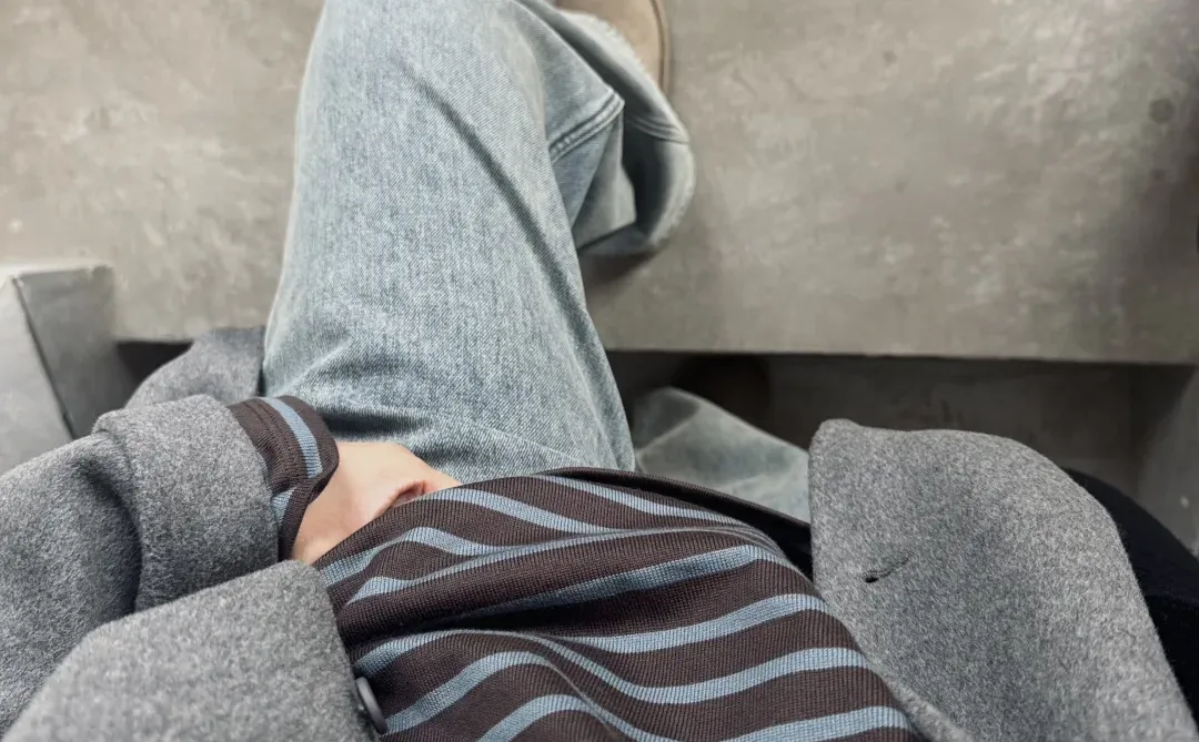 muji 海盐巧克力条纹T出女款了